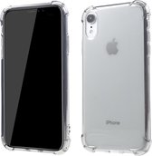 Peachy Transparante Shockproof Case TPU iPhone XR - Transparant Grijs