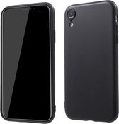 Peachy Matte Flexibele TPU Case iPhone XR - Zwart