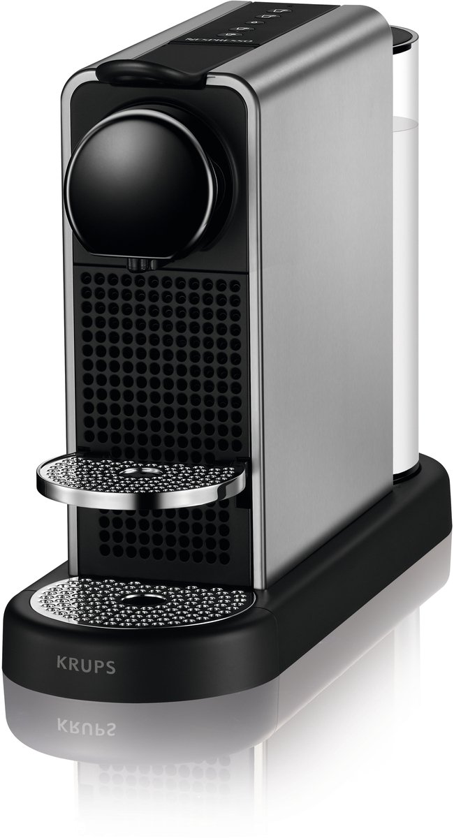 Bol.com Krups Nespresso Citiz Platinum XN610T - Koffiecupmachine - Titan - Compact - Energiezuinig aanbieding