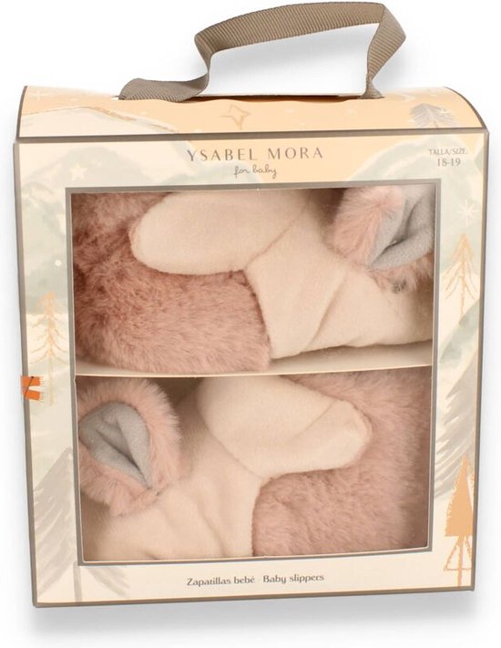 Ysabel Mora Meisjes Pantoffel Combi | Rose | Maat: 18/19