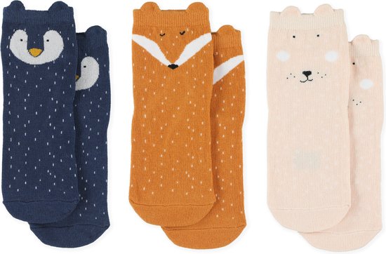 Lot de 6 paires de chaussettes Trixie - Lapin / Renard / Pingouin
