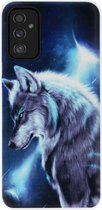 ADEL Siliconen Back Cover Softcase Hoesje Geschikt voor Samsung Galaxy M52 - Wolf