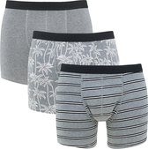Scotch & Soda 3P palm & streep grijs - XL