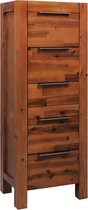 vidaXL Ladekast 45x32x115 cm massief acaciahout