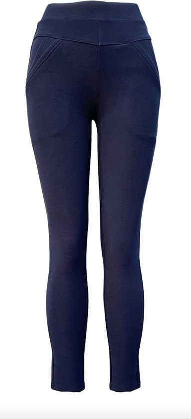 Luxe Kwaliteit Dames Sportbroek / Joggingsbroek | Trainingsbroek / Huisbroek | Sweatpants | Donkerblauw - XL (44)