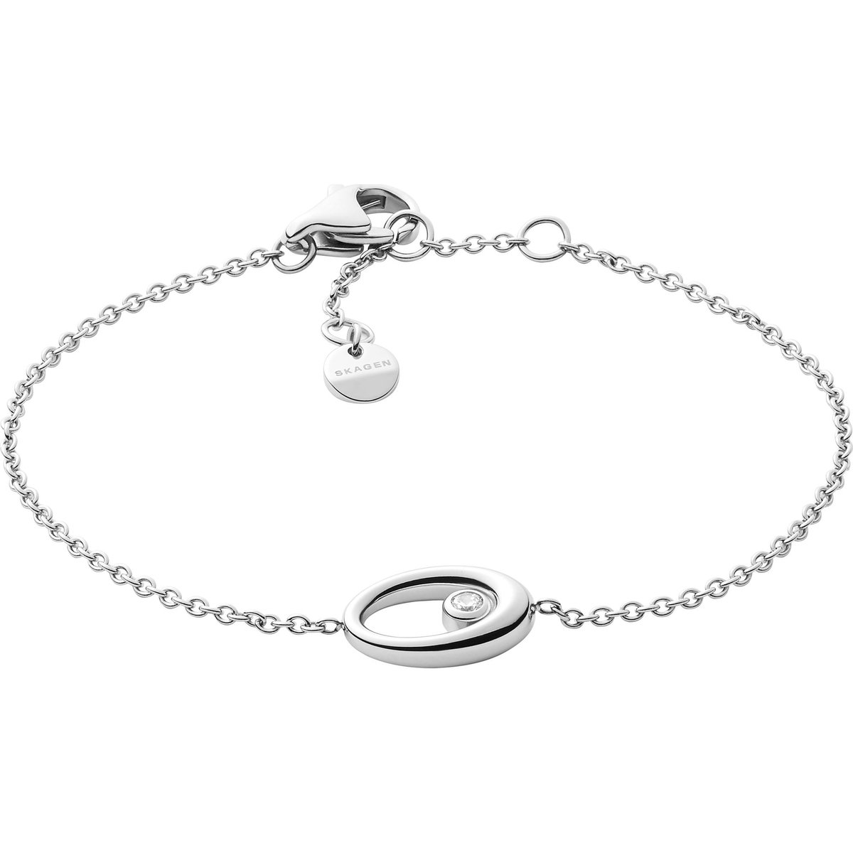 Skagen Dames Stainless Steel Glass Stone One Size 88072391
