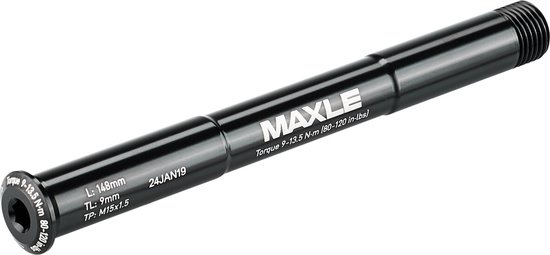 Axe de Roue Avant FOX RACING SHOX KABOLT 15x100 mm Noir