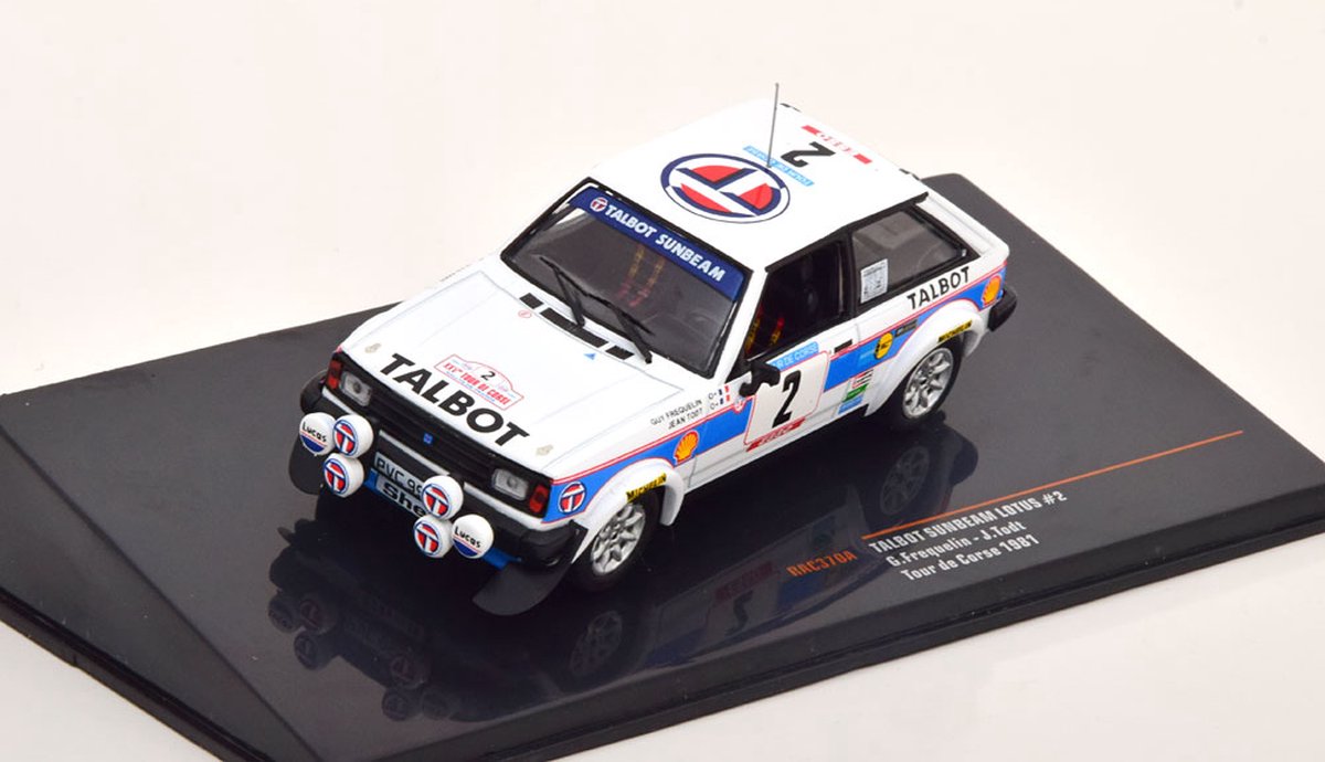 Ixo miniatuur auto 1:43 - Talbot Sunbeam Lotus Rallye Tour de Corse 1981 Frequelin, Todt