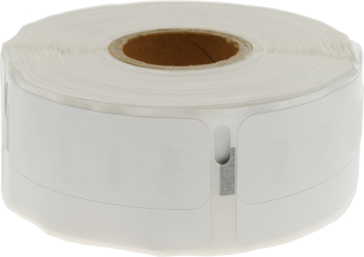 BeMatik - Rol van 500 zelfklevende etiketten compatibel met Dymo S0722550 en 11355 19x51mm
