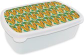 Bread Bin Wit - Lunch Box - Bread Box - Motif - Nourriture - Carotte - 18x12x6 cm - Adultes