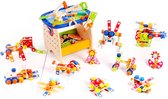 Boby® 78 delig houten speelgoedwerkbank Kinderen - Gereedschapskist