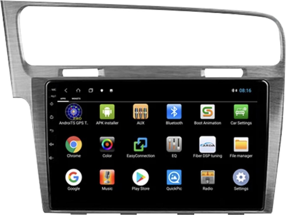 Autoradio Android 12 voor Volkswagen Golf MK7 2G+32G 8-Core Draadloos CarPlay/Auto/WiFi/GPS/RDS/DSP/4G