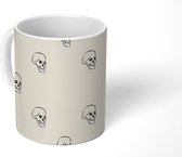 Mok - Patronen - Skull - Halloween - Mokken - 350 ML - Beker - Uitdeelcadeautjes