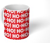 Mok - Koffiemok - Kerstman - Quotes - Hohoho - Patronen - Kerst - Mokken - 350 ML - Beker - Koffiemokken - Theemok