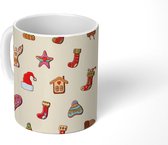 Mok - Koffiemok - Christmas - Regenboog - Feest - Patronen - Mokken - 350 ML - Beker - Koffiemokken - Theemok