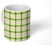 Mok - Koffiemok - Bamboo - Azië - Patroon - Mokken - 350 ML - Beker - Koffiemokken - Theemok
