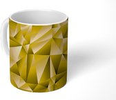 Mok - Koffiemok - Goud - Geometrie - Patronen - Mokken - 350 ML - Beker - Koffiemokken - Theemok