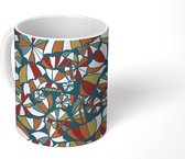 Mok - Koffiemok - Paraplu - Patronen - Abstract - Mokken - 350 ML - Beker - Koffiemokken - Theemok