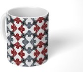 Mok - Koffiemok - Puzzel - Patronen - Grunge - Mokken - 350 ML - Beker - Koffiemokken - Theemok