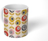 Mok - Koffiemok - Bloemen - Vintage - Patronen - Mokken - 350 ML - Beker - Koffiemokken - Theemok