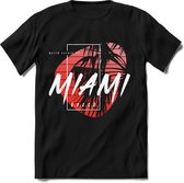 Miami Beach | TSK Studio Zomer Kleding  T-Shirt | Rood | Heren / Dames | Perfect Strand Shirt Verjaardag Cadeau Maat M