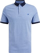 WE Fashion Heren fijngetreepte polo