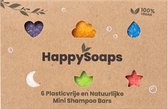 HappySoaps | mini shampoo bars | 6 stuks | sleeve |