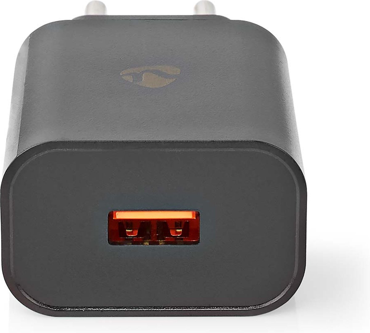 Nedis Oplader - 18 W - 1.5 / 2.0 / 3.0 A - Outputs: 1 - USB-A - Geen Kabel Inbegrepen - Automatische Voltage Selectie - Zwart