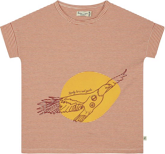 Smitten Organic - Safari 'havikgids' korte mouwen T-shirt met blokprint