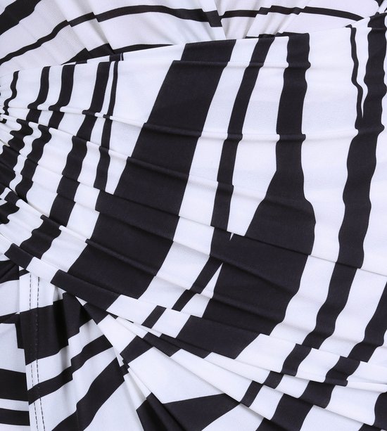 Robe ajustée à rayures Zwart et blanches - John Zack / XL