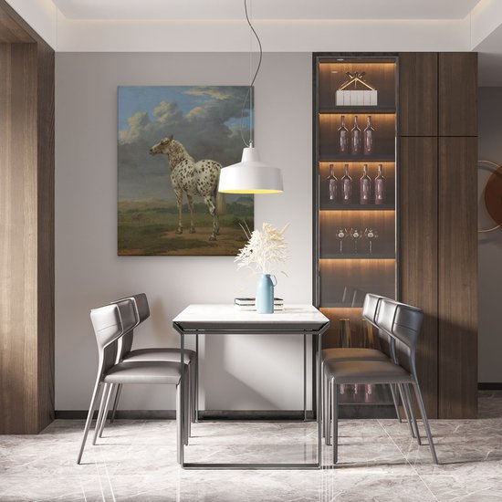Artaza Toile Peinture Le Cheval Pied - Paulus Potter - 80x100 - Groot - Art - Impression sur Toile