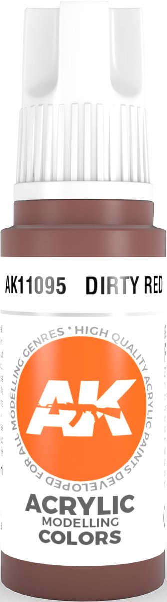 Dirty Red Acrylic Modelling Color - 17ml - AK-11095