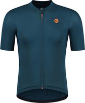 Rogelli Distance Fietsshirt - Korte Mouwen - Heren - Blauw, Oranje - Maat XL