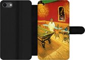 Bookcase Geschikt voor iPhone 8 telefoonhoesje - Het Nachtcafé - Vincent van Gogh - Met vakjes - Wallet case met magneetsluiting