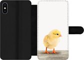 Bookcase Geschikt voor iPhone XS Max telefoonhoesje - Kuiken - Dieren - Jongens - Meisjes - Kinderen - Met vakjes - Wallet case met magneetsluiting