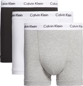Calvin Klein - Heren - 3-Pack Trunk - Zwart/Wit/Grijs - 2XL