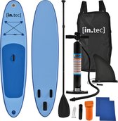Bol.com [in.tec]® Opblaasbaar SUP Board met accessoires - blauw aanbieding