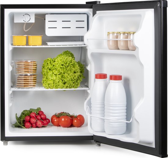 Tafelmodel koelkast: PRIMO PR129FR Koelkast tafelmodel – 65 liter inhoud – Zwart – Koelkast tafelmodel vrijstaand, van het merk PRIMO