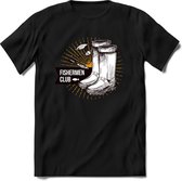 TSK fishermen club | vissen outdoor T-Shirt Heren / dames | hengelsport cadeau Shirt - grappige Spreuken, Zinnen en Teksten Maat XL