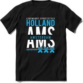 Amsterdam - Holland | TSK Original & vintage | T-Shirt Heren - Dames | Blauw | Perfect Cadeau Shirt | Grappige Spreuken - Zinnen - Teksten | Maat XL