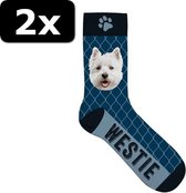 2x - SOKKEN WESTIE 37-42