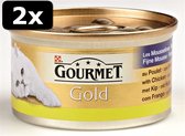 2x GOURMET GOLD MOUSSE KIP 24X85GR