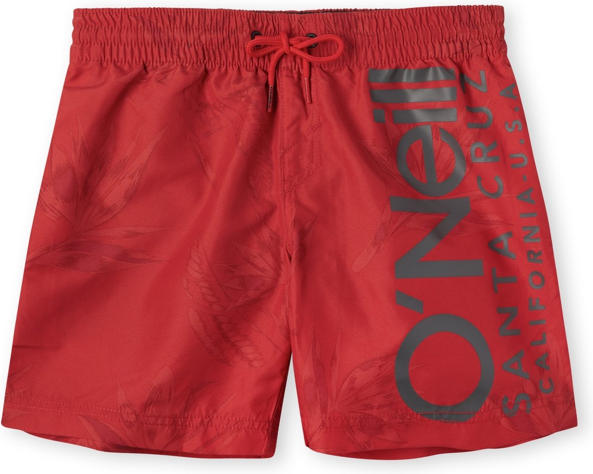 O'Neill Zwembroek Boys CALI FLORAL SHORTS Red Ao 3 128 - Red Ao 3 50% Gerecycled Polyester (Repreve), 50% Polyester