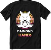 Daimond Hands Saitama T-Shirt | Saitama Inu Wolfpack Crypto Ethereum kleding Kado Heren / Dames | Perfect Cryptocurrency Munt Cadeau Shirt Maat M