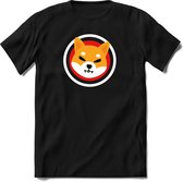 Shiba inu logo T-Shirt | Crypto ethereum kleding Kado Heren / Dames | Perfect cryptocurrency munt Cadeau shirt Maat XL