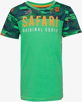 TwoDay jongens T-shirt met camouflage print - Groen - Maat 158