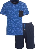 M.E.Q. Heren Shortama Blauw MESAH2105A - Maten: 3XL