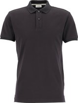 Profuomo slim fit polo - katoen pique - zwart -  Maat: M