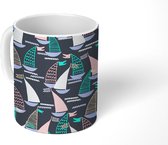 Mok - Koffiemok - Zeilen - Boot - Zee - Design - Kind - Mokken - 350 ML - Beker - Koffiemokken - Theemok
