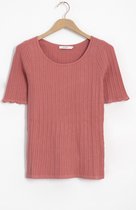 Sissy-Boy - Roze gebreid T-shirt